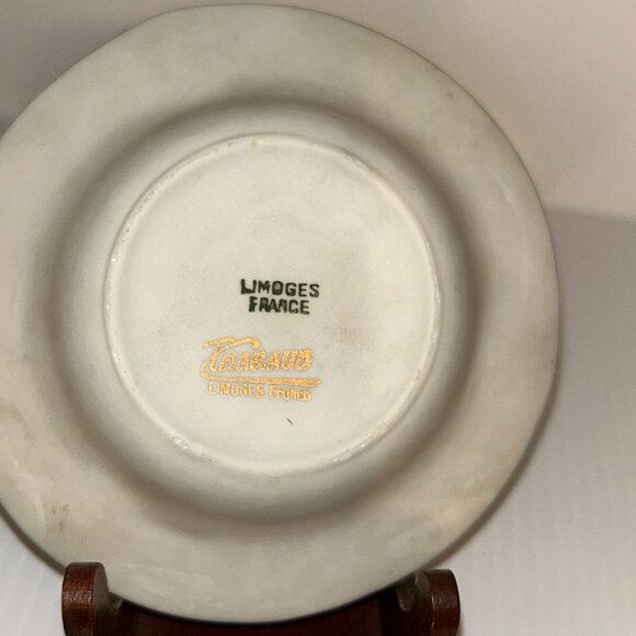 Vt Limoges Black Porcelain AShtray 5"D Neo-classical Nude - Picture 6 of 6